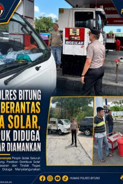 PERINGATAN KERAS KAPOLRES BITUNG: JANGAN ADA KONGKALIKONG SPBU DENGAN PEMAIN SOLAR SUBSIDI  ‎