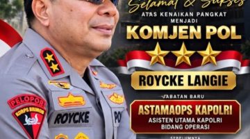 PECAH TIGA BINTANG, KAPOLDA SULUT PULANG KAMPUNG, AIR MATA TAK TERBENDUNG DI DEPAN MAKAM ORANG TUA